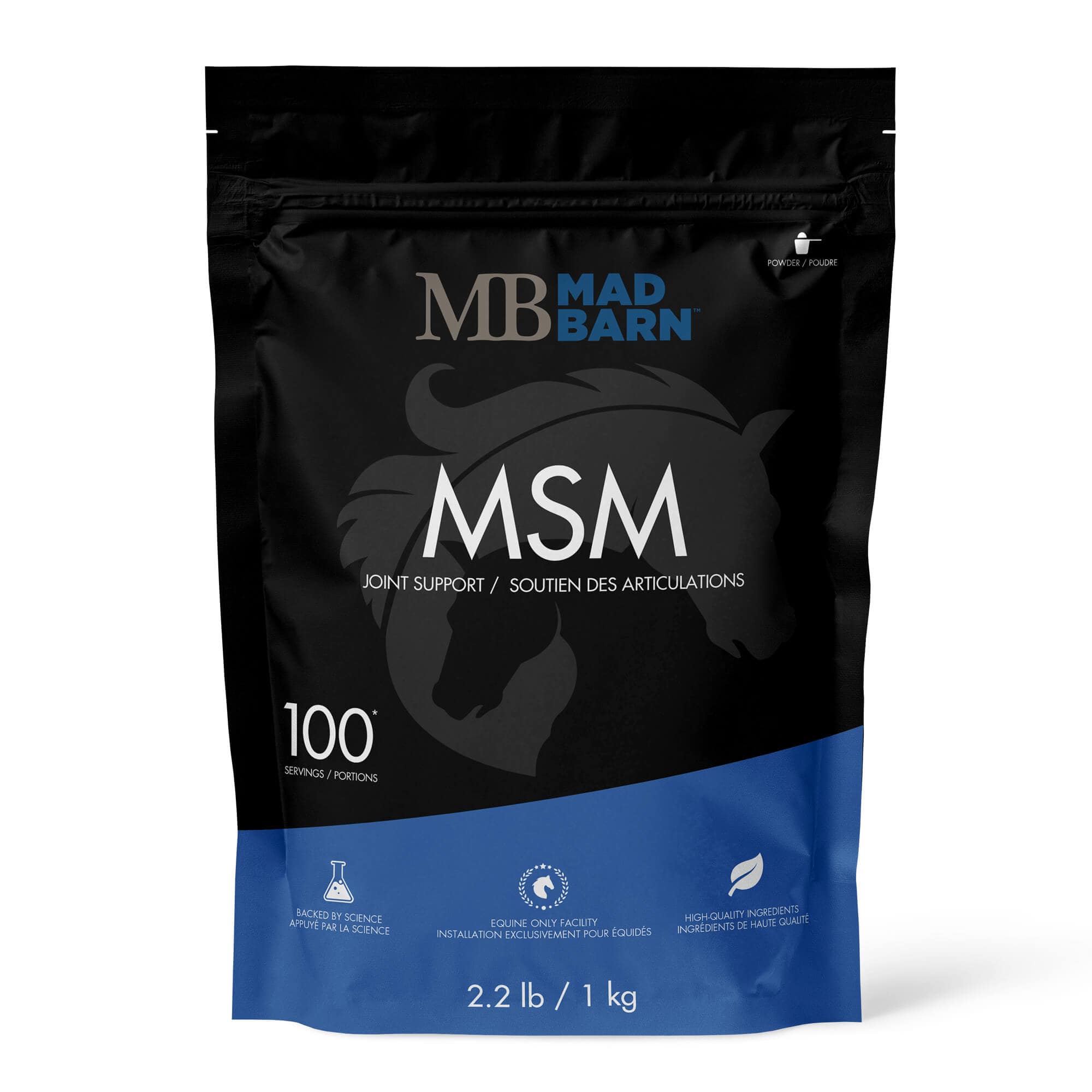 MSM for Equine Joint Health - Horse Supplement - Mad Barn | Mad Barn USA MSM for Equine Joint Health - Horse Supplement - Mad Barn