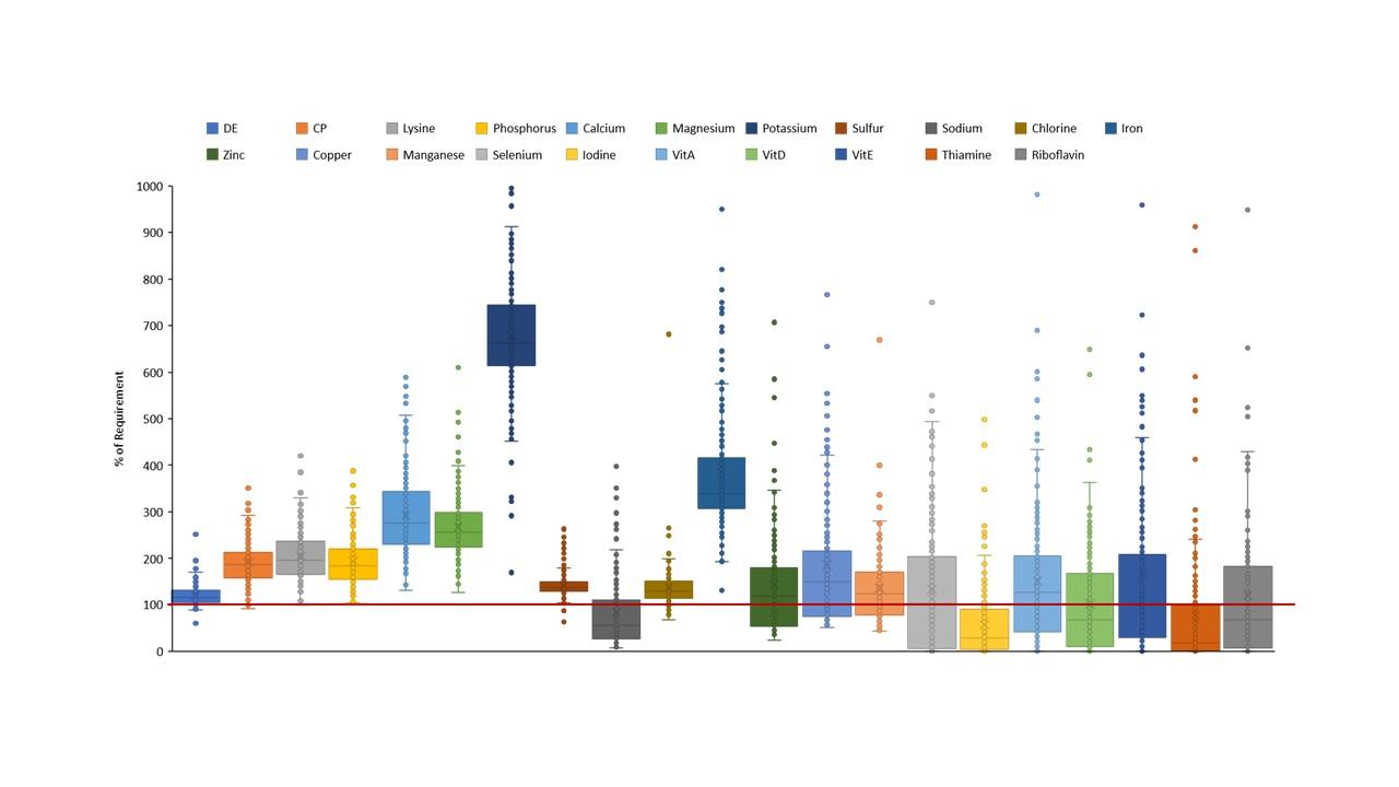 Equine Diet Nutrient Levels